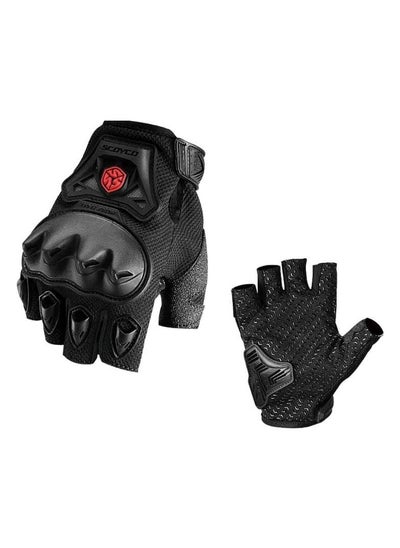 Buy Half Gloves Safety For Motorcycles Size L in Saudi Arabia