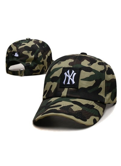 Buy NEW ERA 9Fort New York Yankees Baseball Hat Duck Tongue Hat Sun Hat Pointed Hat Sun Hat Pure Cotton Men's and Women's Baseball Hat Outdoor Army Green in UAE