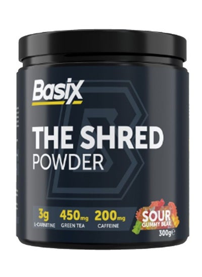 Buy Basix The Shred Powder - Sour Gummy Bear 300G in UAE