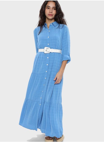 Buy Button Detail Shirt Dress in UAE