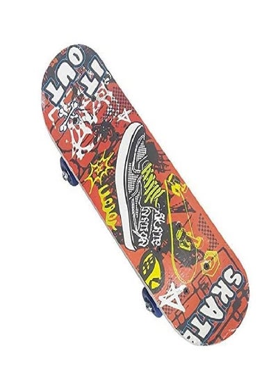 Buy Skateboard for kids Multi Color Pattern - 13*8*43 in UAE