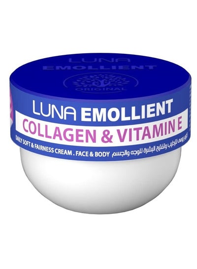 Buy LUNA EMOLLIENT SOFT face & body CREAM Collagen & Vitamin E 160gm in Egypt