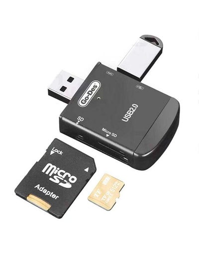 اشتري 4in1 Multi Function OTG Card Reader Black في الامارات