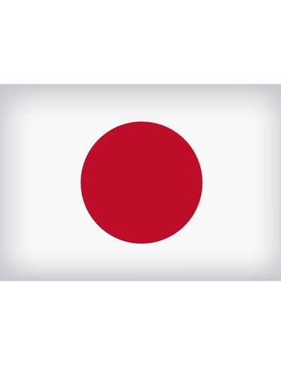 Buy JAPAN Flag National Day Durable Long Lasting For Outdoor And Indoor Use For Building Home And Car Decoration 150X90CM in UAE