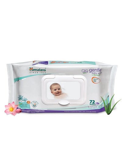 Buy Himalaya Gentle Baby Wipes 72 Wipes in UAE