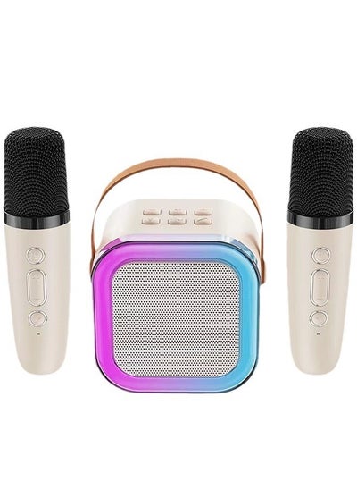 Buy Mini Karaoke Machine for Kids Adults Portable Bluetooth Speaker with 2 Wireless Microphones Toys Birthday Gifts for Girls Boys in Saudi Arabia