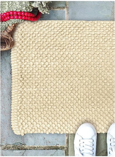 اشتري Town Plain Cotton White Bath Mat, 60X90Cm في السعودية