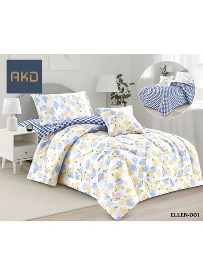 Buy Quilt set, one person, consisting of four pieces, two sides and drawings in Saudi Arabia