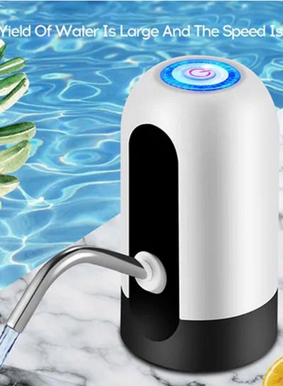Buy USB Charging Electric Pumping Automatic Water Dispenser Black/White/Silver in UAE