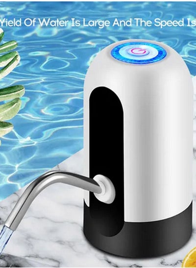 Buy USB Charging Electric Pumping Automatic Water Dispenser Black/White/Silver in UAE