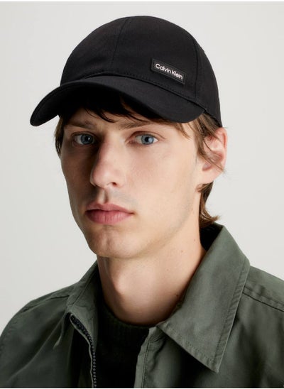 Buy Men's Twill Cap - Organic cotton twill, Black in Saudi Arabia