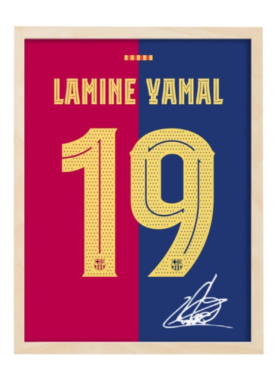 Buy Lamine Yamal Barcelona Autographed Jersey - Framed Poster 30x40cm - Football Memorabilia, Soccer Collectible, Gift for Fans in UAE