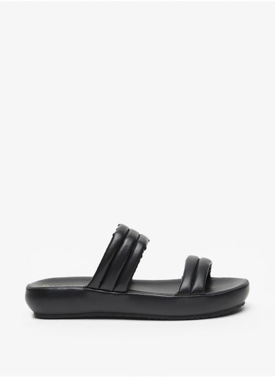 Buy Womens Textured Slip-On Sandals in Saudi Arabia