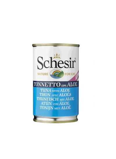 Buy Schesir Canned Tuna with Aloe Vera Lectin Wet Food, 140 grams in Saudi Arabia