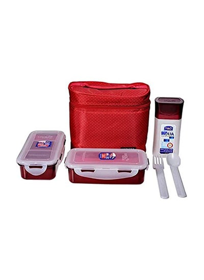 اشتري Lunch Bag 3Pc Set Red في الامارات