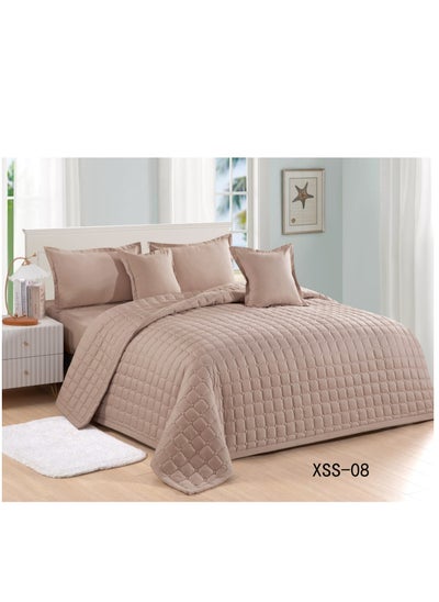 Buy Neferin Comforter Set, 6-Piece Compressed Sheet Polyester Comforter Size 240x220 cm in Saudi Arabia