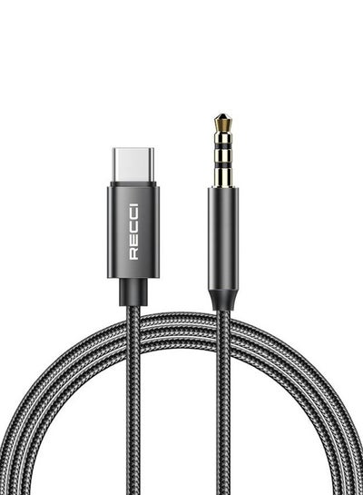 Buy Aux Audio Cable USB-C to 3.5mm Jack, 100 cm Type-C TO 3.5-RH03 in Egypt