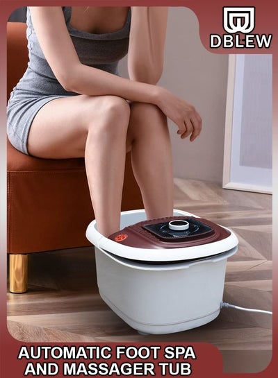 Buy Electric Foot Detox Spa Machine With Shiatsu Massager 12 Pressure Node Rollers Mini Feet Bath Infrared Soaking Tub Basin Pedicure Bucket For Relieving Fatigue And Body Stress Fatigue in UAE