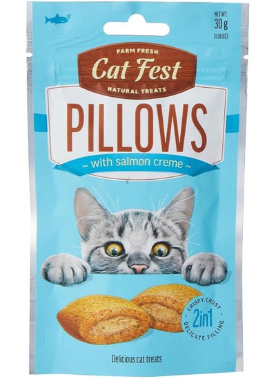 Buy Cat Fest Pillows With Salmon Cream 30G in UAE