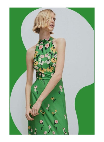 Buy Rose England X WH Floral Border Print Midi Dress in UAE