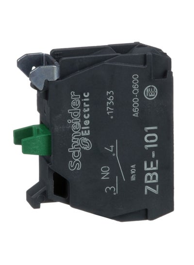 اشتري Schneider Signaling Harmony XB5_ single contact block for head Ø22 1NO silver alloy screw clamp terminal_ [ZBE101] في الامارات