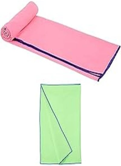 Buy Mintra ULTRA SOFT MICROFIBRE SWIMMING TOWEL PINK SIZE M 65 X 90 CM + Mintra ULTRA SOFT MICROFIBRE SWIMMING TOWEL ACID GREEN SIZE M 65 X 90 CM in Egypt