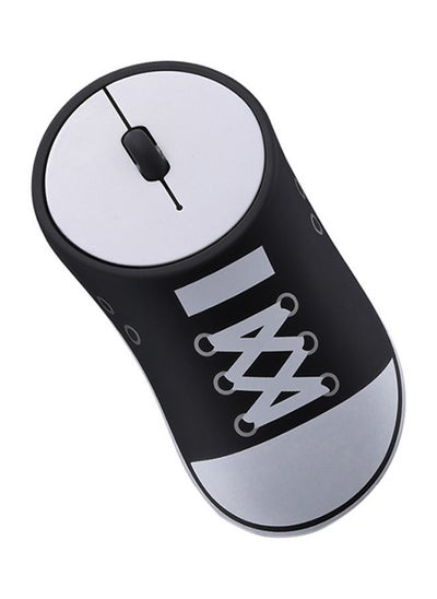 Buy Wireless Sneaker Mouse 10.8 x 5.5 2.3centimeter Black/White in UAE