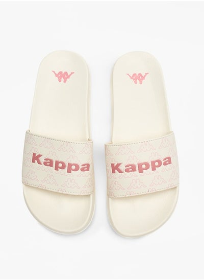 Buy Women's Logo Print Slides in UAE