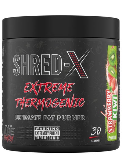 Buy SHRED-X EXTREME THERMOGENIC POWDER 300G STRAWBERRY KIWI 30 SERVINGS in UAE