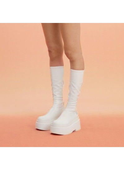 Buy 2023 Over-the-Knee High Heels Womens BootsCreamy-white letters Creamy-white letters in UAE