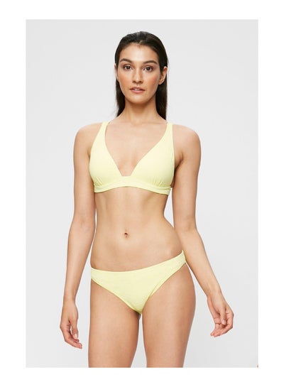 Buy Lemon Textured Bikini Top in UAE