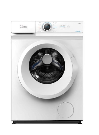 Buy Midea Automatic Washing Machine, Front Load, 8 kg, Washing, 5 kg, Drying, 15 Program, White - MF100D80/W-SA in Saudi Arabia