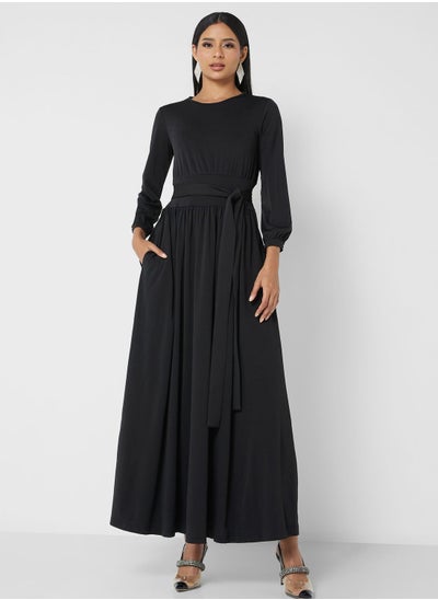 اشتري Belted A-Line Dress في الامارات