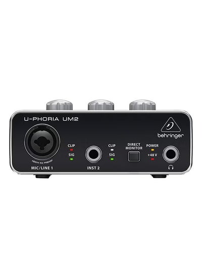 Buy Behringer Um2 Audiophile 2X2 Usb Audio Interface With Xenyx Mic Preamplifier in UAE