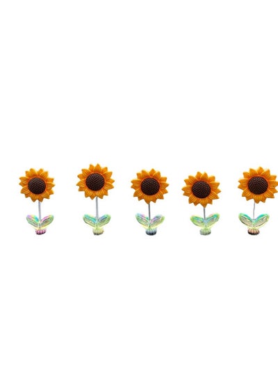 Buy YUNSYE Cute shaking your head to sunflower car ornaments, healing fresh flowers, car mid -view mirror decoration in Saudi Arabia