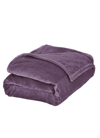 Buy Lightweight Velvet Blanket, Mora Series, 350GSM, Single Size 230 x 170 cm, Extra Soft All Season Fleece Blanket, Bed And Sofa Blanket in Saudi Arabia