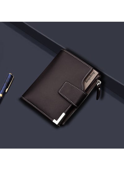 اشتري New Vertical Multi-Functional Fashion Card Bag With Zipper Buckle Wallet في الامارات