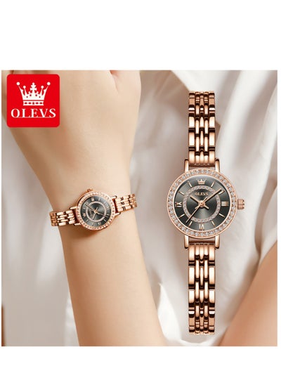 Buy Watches for Women Fashion Stainless Steel Water Resistant Watch Gold 5508 in Saudi Arabia