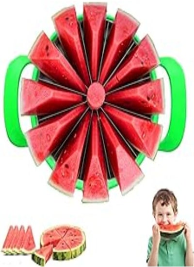 اشتري Watermelon Cutter, RosyFate Watermelon Cutter, Watermelon Cutter, Stainless Steel Melon Cutter, Kitchen Tool, Fruit Cutter for Melon, Papaya في مصر