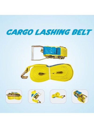 Buy Truck Trailer Lorry Luggage Carry Strap Belt Rope Cargo Lashing Belt With Lock, 5 Ton 9.5 Meter in Saudi Arabia