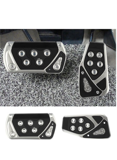 Buy Non-Slip Automatic Transmission Car Pedal Cover Kit(Brake&Gas Accelerator Pedal Pads) No Drilling Car Aesthetic Accessories for Car Safety&Car Decoration (Black 2pcs) in UAE