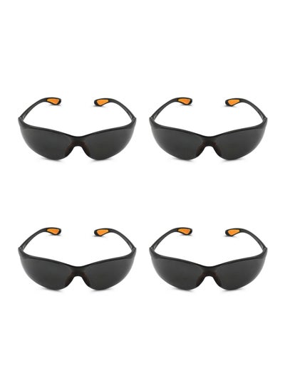 Buy Black Safety Glasses Set of 4 - Impact Resistant, Anti-Fog, UV Protection, Scratch Resistant Eyewear for Construction, Woodworking, Welding, Gardening DIY Industrial Work, and Eye Protection in Saudi Arabia