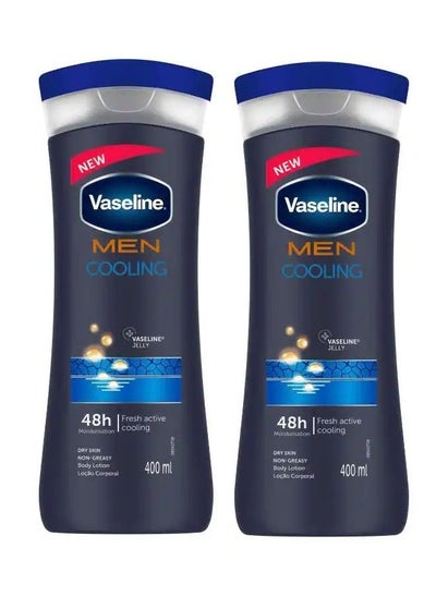 Buy Men Fresh Active Cooling Body Lotion 400ml Pack of 2 in UAE