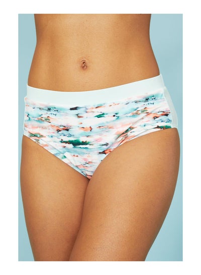 Buy Fold Over Blurred Print Active Bikini Pant in UAE