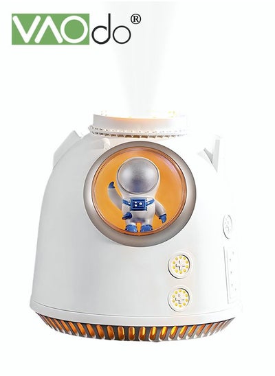 Buy Astronaut Humidifier USB Charging Fine Spray Silent Work 2-color Adjustable Light Humidifier in Saudi Arabia