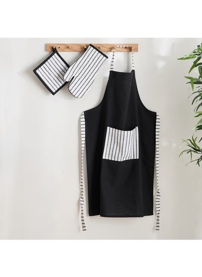 اشتري Dune Desert 3-Piece Kitchen Apron with Pot Holder and Glove Set 90 x 60 cm في الامارات