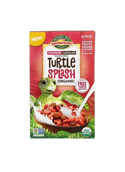 Buy Organic Turtle Splash Cereal Strawberry Chocolate 10 oz 284 g in UAE