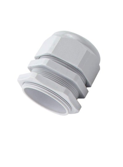 Buy PG Gland White Pack of 5 pcs, Dust Proof Nylon Cable Gland With Locknut Ideal For Junction/connection Boxes Electrical Power, Tele & Data Cables, Instrumentation Control (PG-11) in UAE