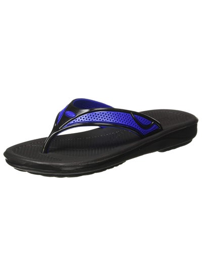 Buy Women's Flip Flops Women's Slippers Footwear 1215 Black-Blue Made in India in UAE