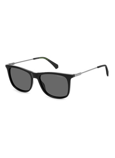 اشتري Men's UV Protection Rectangular Sunglasses - Pld 4145/S/X Black 55 - Lens Size: 55 Mm في السعودية